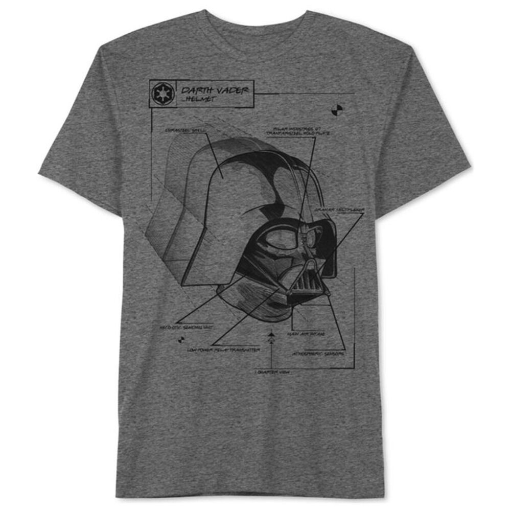 Jem Mens Darth Vader Blueprint Graphic T-Shirt, NWT